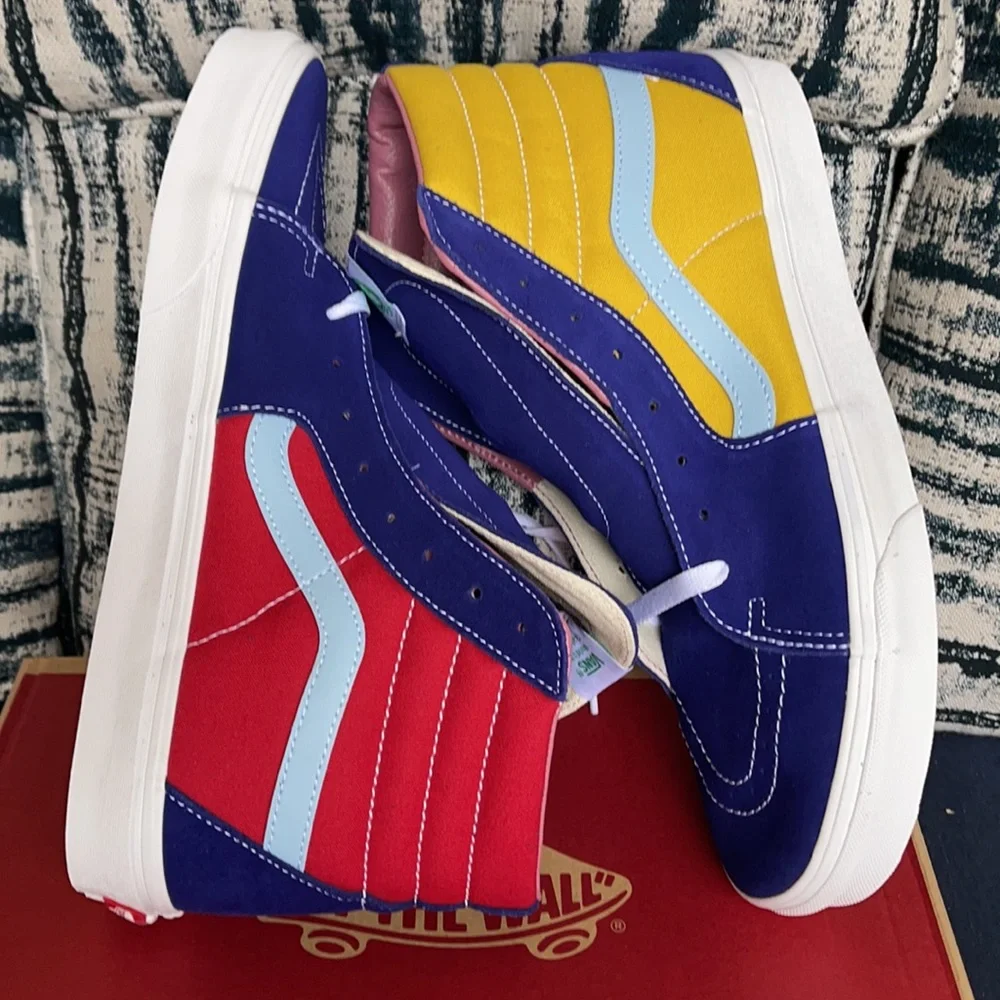 Vans Sk8-Hi Sunshine Multi/True White MENS - Picture 12 of 16